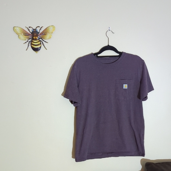 Carhartt Purple Short Sleeve Tee, Size Large - Picture 1 of 6